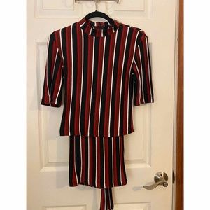 Striped Two Piece Set